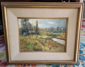 Original Frank Handlen Öl auf Karton Gemälde aufgeführt Künstler Kennebunkport, Maine  - Bild 1 von 6