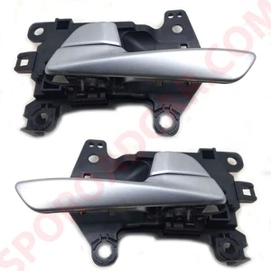 Matt Chrome Inside Door Handle 2P For 2016-2018 Hyundai Tucson TL 82610D3000NS5 - Picture 1 of 1
