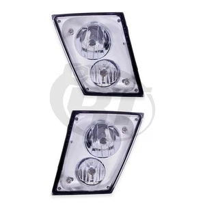 Fog Lights for 03-15 Volvo VN/VNL (Chrome) w/Driving Light Left Right Pair Set - Picture 1 of 1