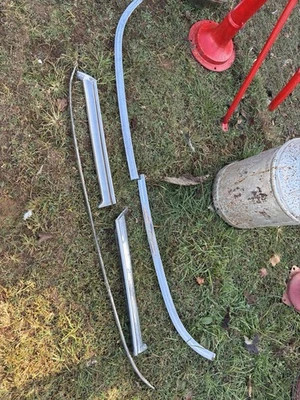 1967 Ford Galaxie Country Sedan Exterior Windshield Metal Molding Trim Set - Image 1 of 4
