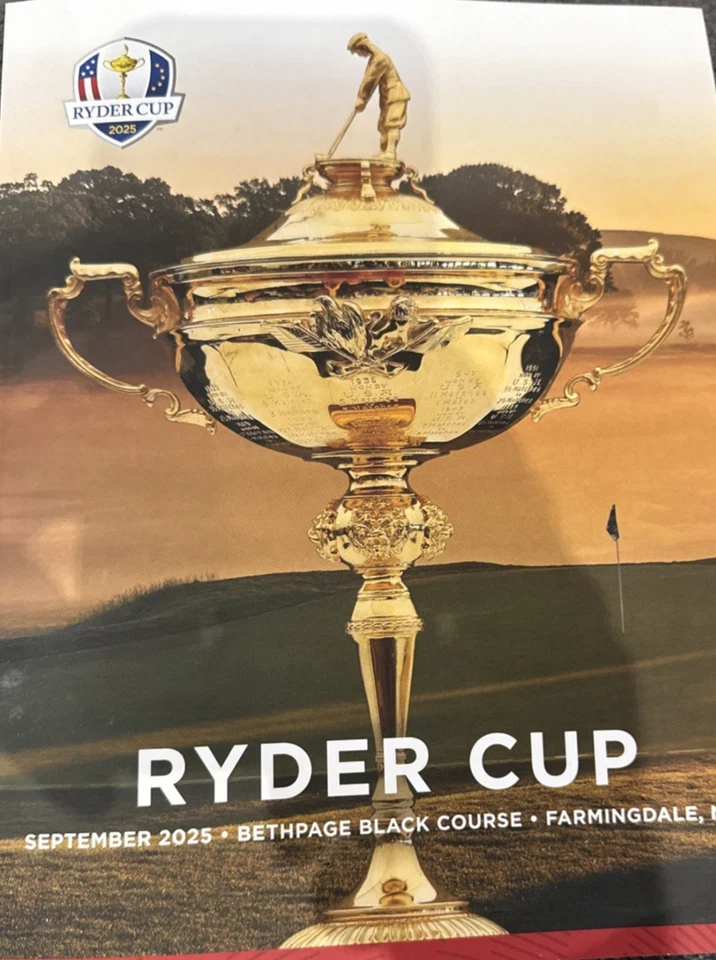 45th Ryder Cup 2025 Official Program Bethpage Black Foto 1 de 1