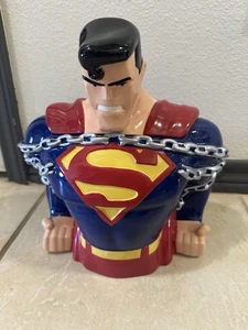 Superman Cookie Jar Exclusive Warner Brothers Bros DC Comics 1997 - Picture 1 of 7