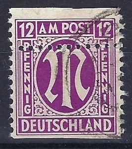 A53-4) AM Post Mi 7 °, stark verzähnt, dadurch oben / unten ungezähnt - Bild 1 von 1