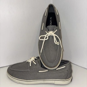 Scarpa da barca uomo Nautica Galley grigia 10 sneaker preppy classica minimal dettaglio bianco - Foto 1 di 22