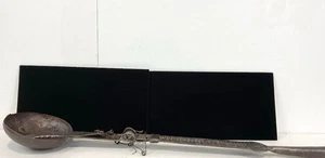 Antico torrefattore arabo beduino Mehmas inciso - raro arredo cucina - Foto 1 di 7