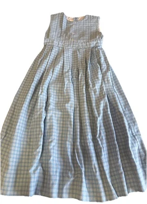 Strasburg Girls Christmas Jumper Size 12T Plaid Snowflake Blue Boutique - Image 1 of 4