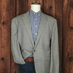 Ralph Lauren Sport Coat Blazer Mens Two Button 50R Gray Wool Sport Coat - Picture 1 of 19