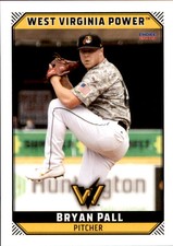 2019 West Virginia Power Choice 16 Bryan Pall Orland Park Illinois Baseball Card