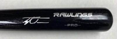 TAYLOR TRAMMELL SEATTLE MARINERS SIGNED AUTOGRAPHED RAWLINGS PRO BLACK BAT JSA - Image 1 of 4