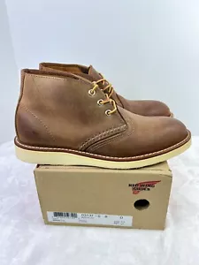 Botas Chukka Red Wing Heritage 3137 para Hombres 8 D Cobre Cuero Áspero Resistente EE. UU. Nuevas - Imagen 1 de 12