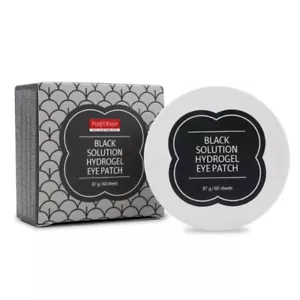 PUREDERM Black Solution Hydrogel Eye Patch 60EA Under-Eye Patches Eye Treatments - Picture 1 of 19