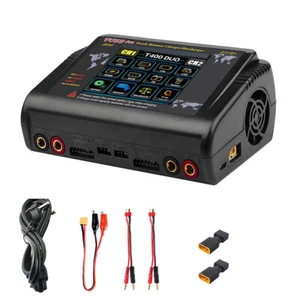 HTRC T400 Pro Lipo Battery Charger DC 400W AC 200W 12Ax2 RC Charger Discharger - Picture 1 of 12