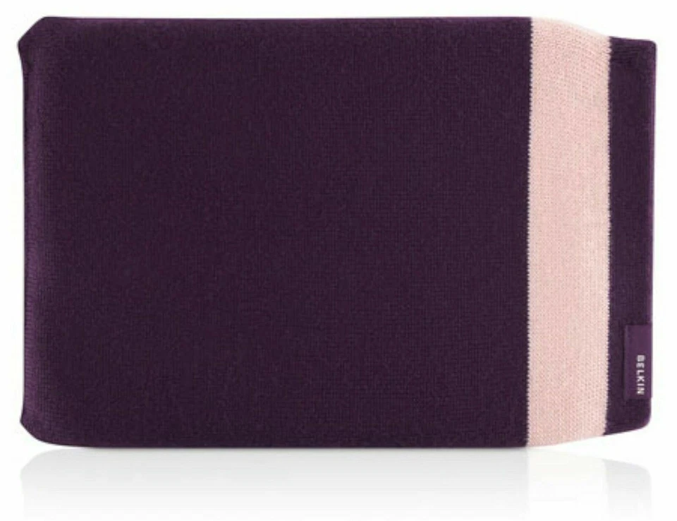 NEW Belkin F8N276tt091 Apple 1 2 3 4 iPad Knit Cap Sleeve Case PLUM purple sock - Image 1 of 1