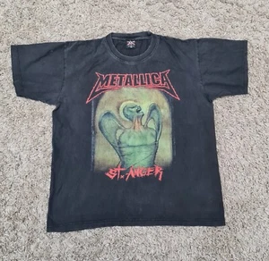 Vintage Metallica Shirt Herren Extra Large Schwarz St Anger Promo Rock Band Metal - Bild 1 von 11