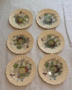 Royal Doulton The Kirkwood Dessert Plates Set Of 6 England Antique SIGNED 7.1/4" - Picture 1 of 11