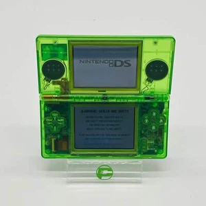 Broken Nintendo DS Lite Handheld Console Transparent Green Reshell - READ - Picture 1 of 6