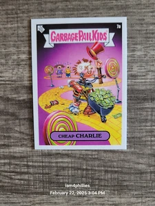 2024 Topps GPK Garbage Pail Kids: Media Menace 7a Cheap Charlie - Picture 1 of 2