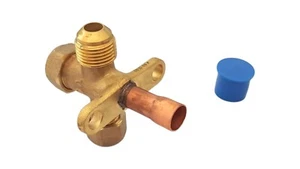 DREIWEGE VENTILHAHN 3/8" SAE MIT BETRIEBSSTECKDOSE FÜR AUSSENGERÄT - Bild 1 von 2