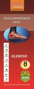 10 PAAR THERMO company selbstklebend Sohlenwärmer Fußwärmer Thermopad Heizpad 8h