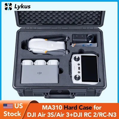 Lykus Titan MA310 Waterproof Hard Case for DJI Air 3S/Air 3 and DJI RC 2/RC-N3 - Image 1 of 4