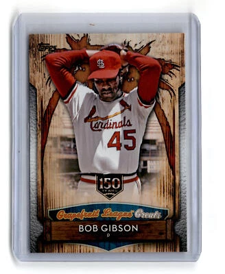 Bob Gibson 2019 Topps Grapefruit League Greats 150th Anniversary 10/150 - Image 1 of 2