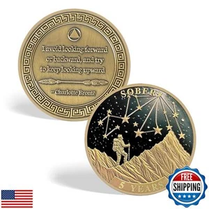 CHURYUML 5 Jahre Nüchternheit Münze - Fünf Jahre Nüchternheit Chip, Affirmation AA Münzen - Bild 1 von 5