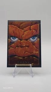 2024 UD Marvel Masterpieces '92 Platinum THING Base #91 Fantastic Four - Picture 1 of 2