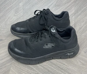 Skechers negro arco talla uk 9.5 - Imagen 1 de 10