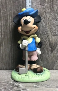 Estatuilla de bisque de cerámica de 6" de Mickey Mouse de colección Walt Disney Productions  - Imagen 1 de 7