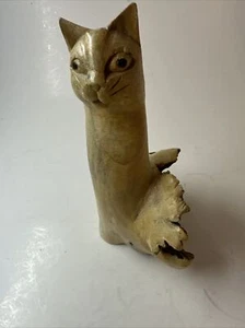 Petrified Cat Sculpture 7” - Picture 1 of 6