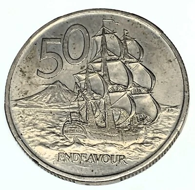 # C4174     NEW ZEALAND    COIN,    50 CENTS   1967 - Image 1 of 2