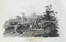 Antiker Kupferstich - Römische Ballista - Torsionsgeschütz G. Döbler um 1780
