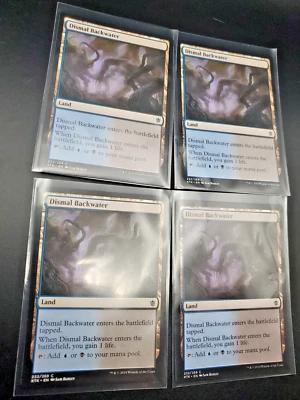 4x Dismal Backwater Khans of Tarkir 2014 Mtg Magic Gathering Card Dual Land 232 - Image 1 of 4