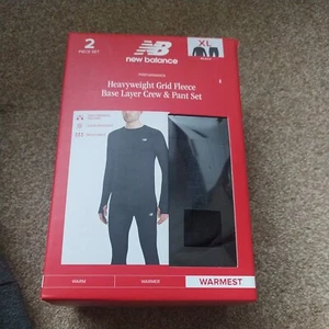 New Balance - Men's Base Layer - Heavyweight Grid Fleece - Two Piece Set XL - Picture 1 of 7