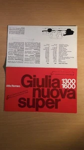 Alfa Romeo Giulia Super Nuova 1300 1600 - Magazine - English - Brochure - pag 4 - Bild 1 von 4
