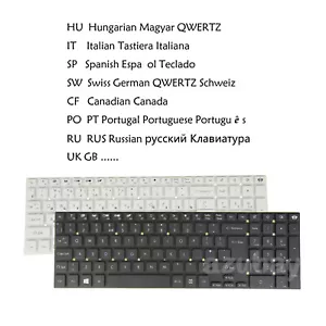 Teclado portátil para Packard Bell TV44HC TV44HR LK11BZ LK13BZ LS11HR LS11SB Nuevo - Imagen 1 de 11