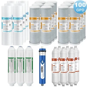 100 GPD Alkaline Mineral pH Reverse Osmosis Filter for APEC 6-Stage Water System - Picture 1 of 16