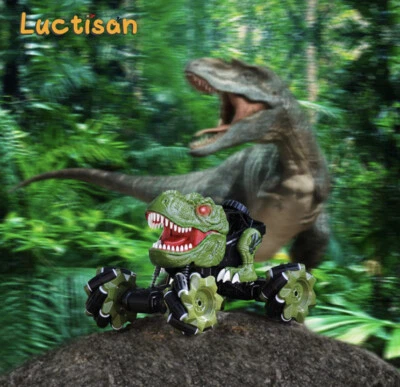 Monster Trucks for Boys Dinosaur Toys 115 Scale RC Car 360°Rotation 4WD Stunt... - Image 1 of 4