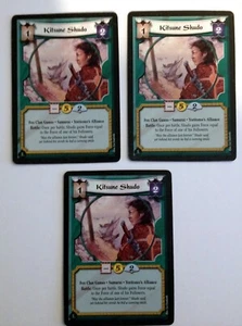 Kitsune Shudo (3) L5R Legend of the Five Rings CCG Fire and Shadow - Picture 1 of 1