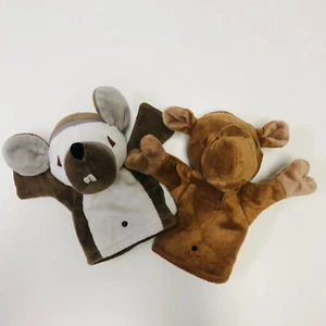 Juguetes de peluche marioneta de mano Emirates Airlines Tootsie Mouse & Jamoul camel - Imagen 1 de 8