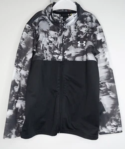 Boys Under Armour Black & Gray Jacket Size 6 Active Wear Youth Kids - Picture 1 of 7
