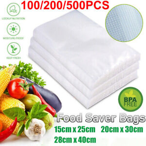 500X Vacuum Sealer Bags Quart Gallon 8x12 6x10 Embossed Food Saver Storage 4Mil