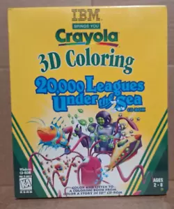 IBM's Crayola 20,000 Leagues Under the Sea (PC, 1997) - New / Sealed Big Box - Picture 1 of 4