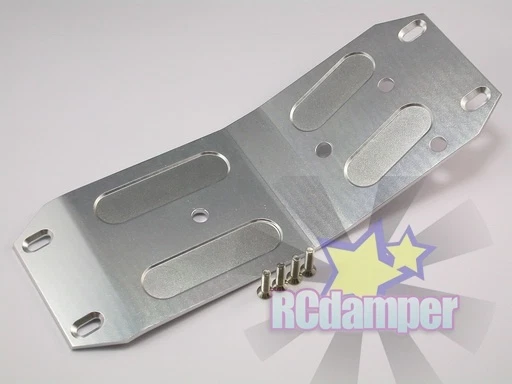 ALUMINUM LOWER CENTER SKID PLATE S HPI 1/8 SAVAGE 21 25 SS 3.5 4.6 ALLOY MIDDLE - Image 1 of 1