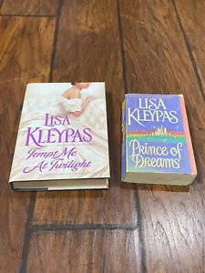 Lisa Kleypas "Tempt Me as Twilight" & "Prince of Dreams" Hardcover & paperback - Imagen 1 de 7