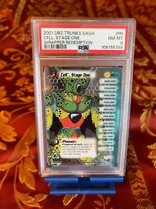 PSA 8 Limited Hi-Tech Foil Cell, Stage One 2001 Cell Saga #R9 Dragon Ball Z DBZ - Picture 1 of 2