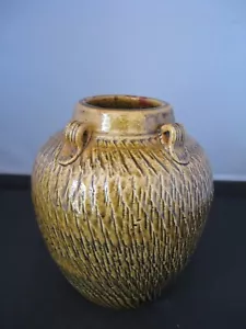 Vintage Hand Made Pottery Vase Jar - Picture 1 of 3