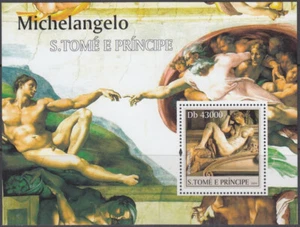 ST THOMAS AND PRINCE # STP006 MNH S/S - CAPILLA SIXTINA DE MICHELANGELO - Imagen 1 de 1