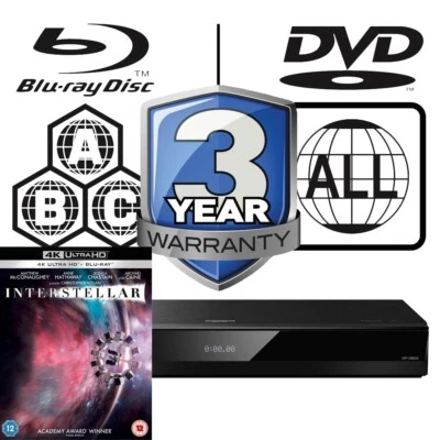 Panasonic Blu-ray Player DP-UB820 All Zone Code Free MultiRegion 4K Interstellar - Image 1 of 4