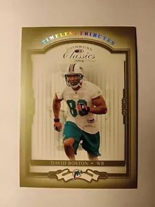 2004 Donruss Classics Timeless Tributes Green #d/50 David Boston #79 spedizione gratuita!! - Foto 1 di 2
